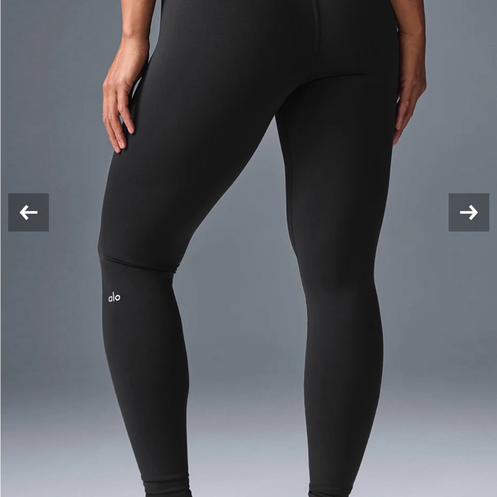 Alo airbrush black leggings (full) size large
